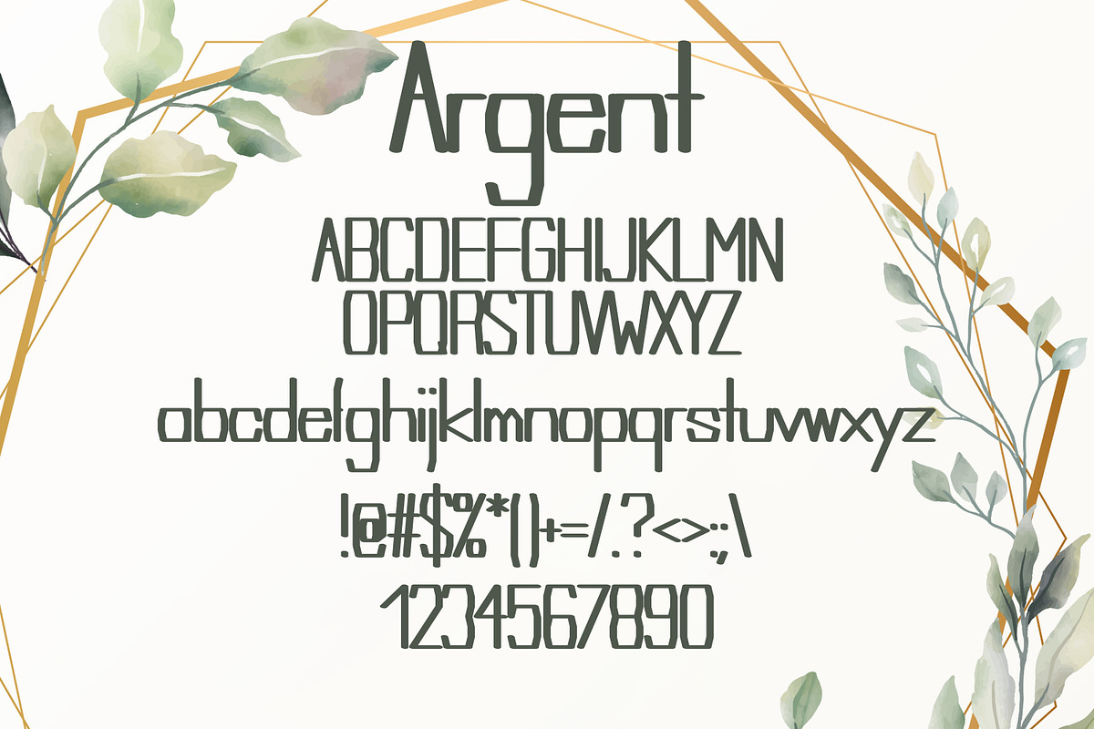 Argent Summer Font preview 2