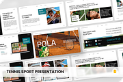 Pola - Tennis Sport Google Slide, a Presentation Template by SquidPixey (Thumbnail 1 of 6)