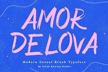 Amor Delova Brush Font