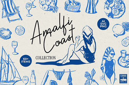 Italian Amalfi Coast Euro Beach Pack