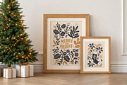 Vintage Linocut Christmas Kit, a Seasonal Illustration by DariSmartArt (Thumbnail 13 of 18)