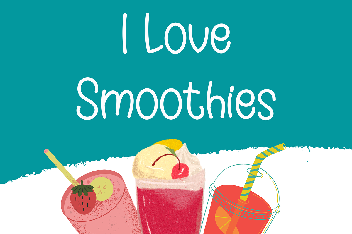 Fresh Juice Font, a Sans Serif Font by Cutie_Kate_Studio (Photo 2 of 8)