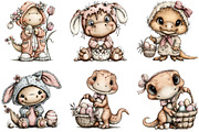Whimsical Easter Animals Clipart, an Illustration by Sublimation Artist (Thumbnail 7 of 7)