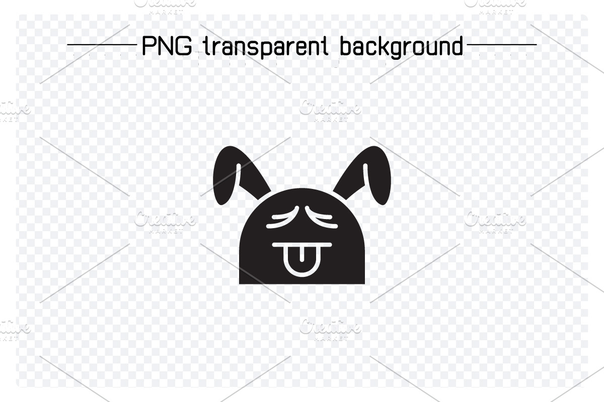 Rabbit Emojis Vector Set, an Animal Illustration by Designfour (Photo 6 of 7)