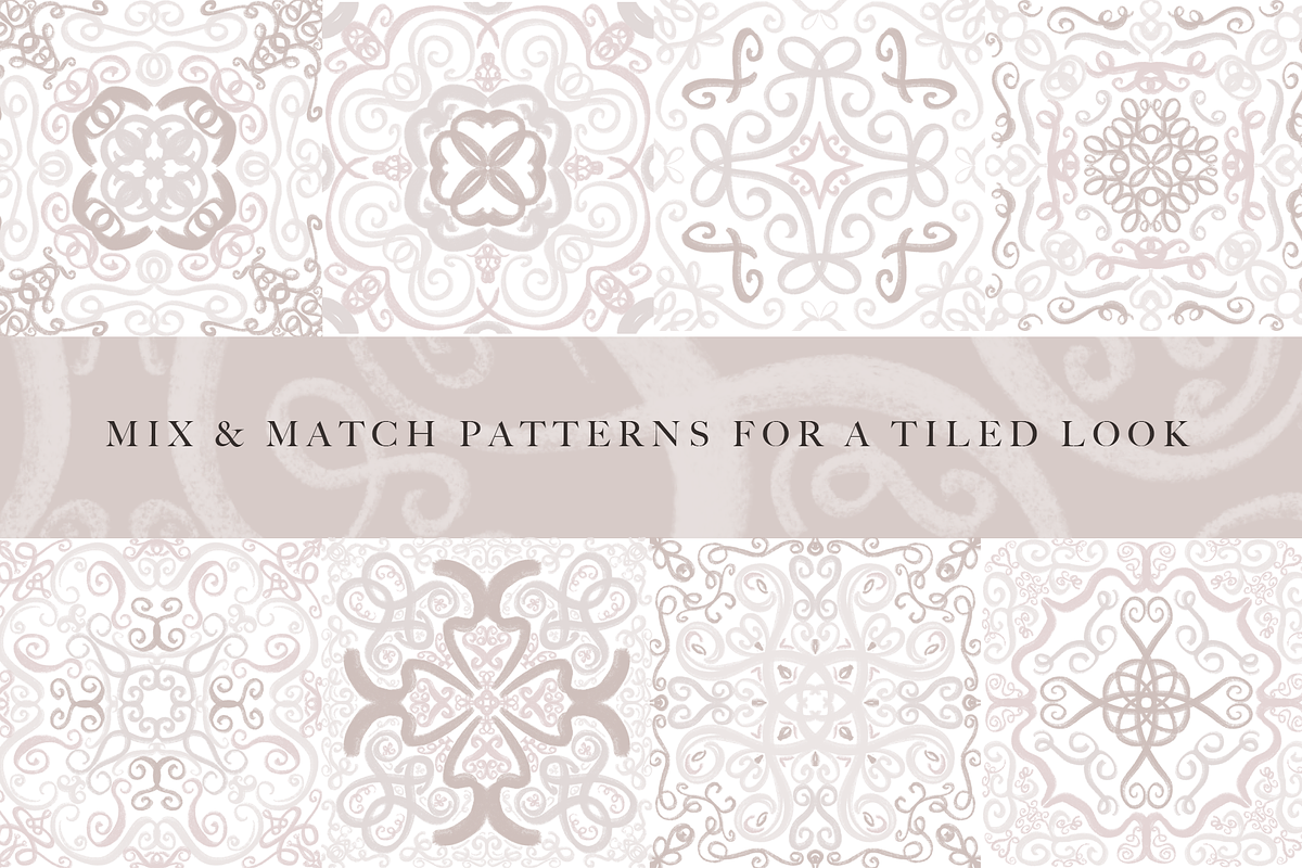 Swirl Chic Seamless Pattern Kit, a Pattern Graphic by TheLegacyBrandingCo (Photo 5 of 5)