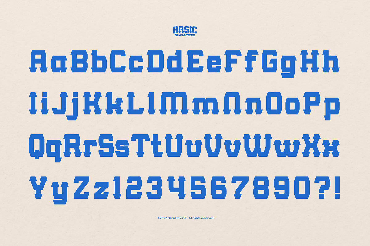 Rookie Assist | Sport Display Font, a Slab Serif Font by Denustudios (Photo 9 of 12)