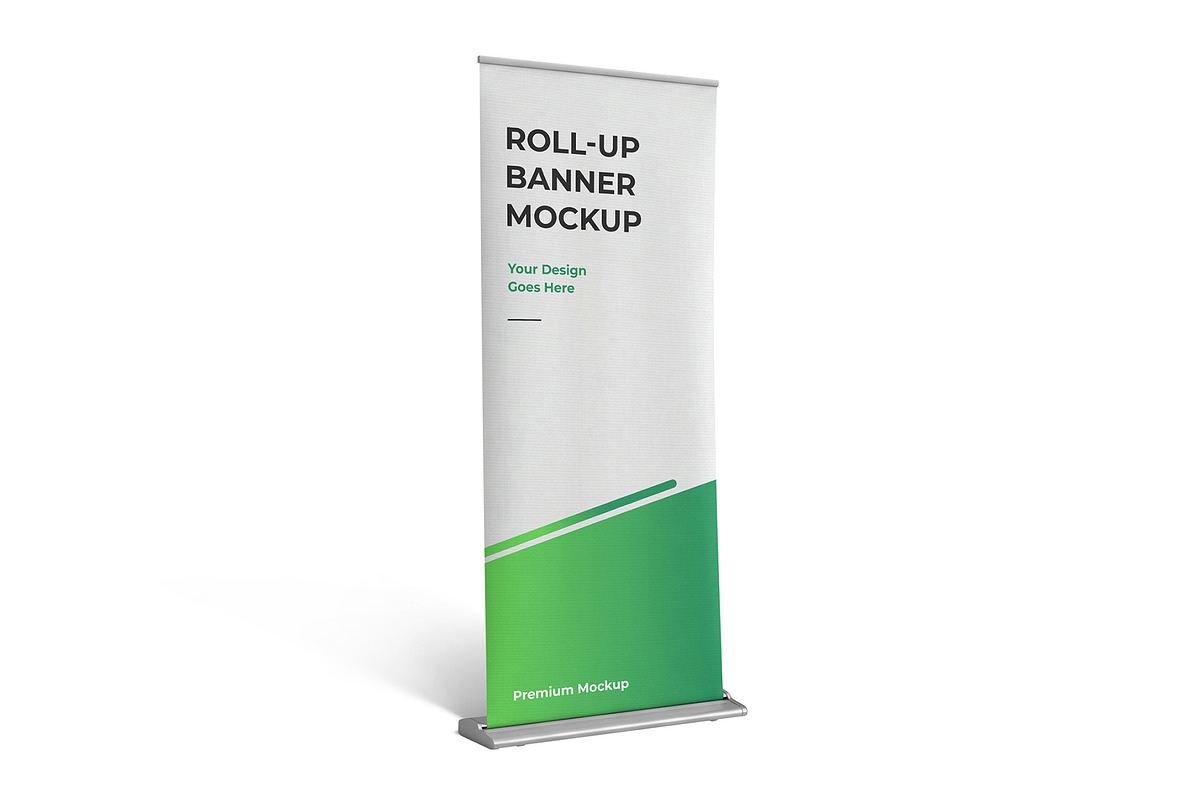 Roll-Up Banner Display Mockup Bundle, an Advertising Mockup by graphypix (Photo 6 of 14)