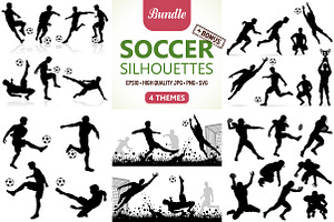 Soccer Silhouettes