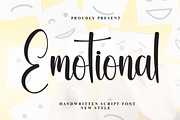 Emotional | Script Font, a Handwritten Font by Scratchones (Thumbnail 1 of 8)