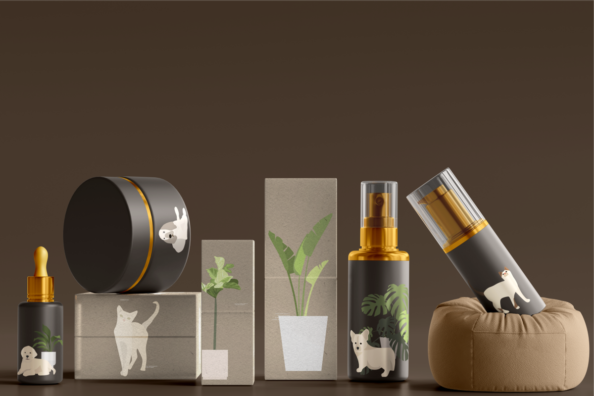 dogs and cats, favorite pets, an Animal Illustration by Yana_mide (Photo 7 of 7)