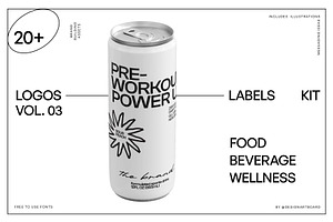 Food Logos & Packaging Kit Vol. 03, a Branding & Logo Template by @designartboard