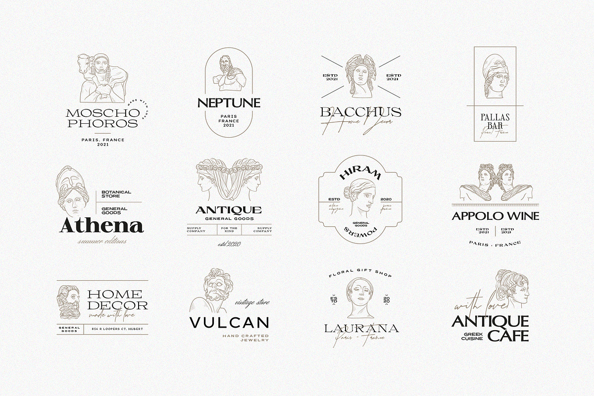Antique Logo Kit, a Branding & Logo Template by KetteCreate (Photo 5 of 15)