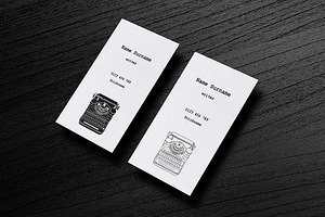 Business Cards With Typewriters