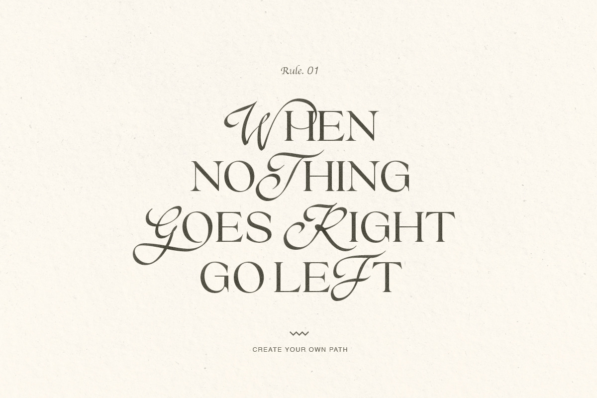 Brown Royal - Stylish Ligature Font, a Serif Font by Sarid Ezra (Photo 2 of 9)