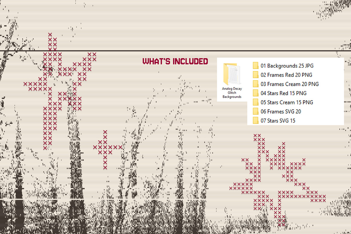 Analog Decay: Glitch Backgrounds, a Wallpaper Graphic by Anzhelika (Photo 8 of 11)