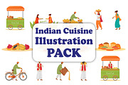 Indian cuisine cartoon illustrations, a Food Illustration by IMG visuals characters (Thumbnail 1 of 28)
