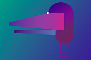Character with wild colors