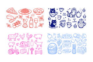 Hand Drawn Doodle Vector Bundle