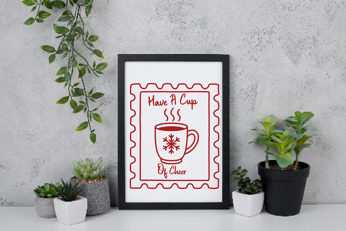 Christmas Cup Stamp PNG, an Illustration by Daily.Designs (Photo 6 of 6)
