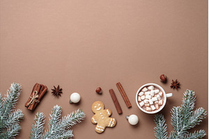 Mocha Mousse trendy color 2025, a Holiday Photo by Nadia-nb