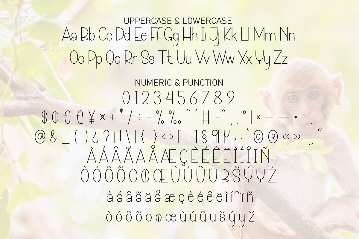 Baby Monkey | Script Font, a Script Font by Scratchones (Photo 7 of 8)