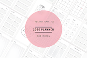 CANVA 2026 Planner Templates, a Marketing Template by Ink Gallery (Thumbnail 2 of 6)