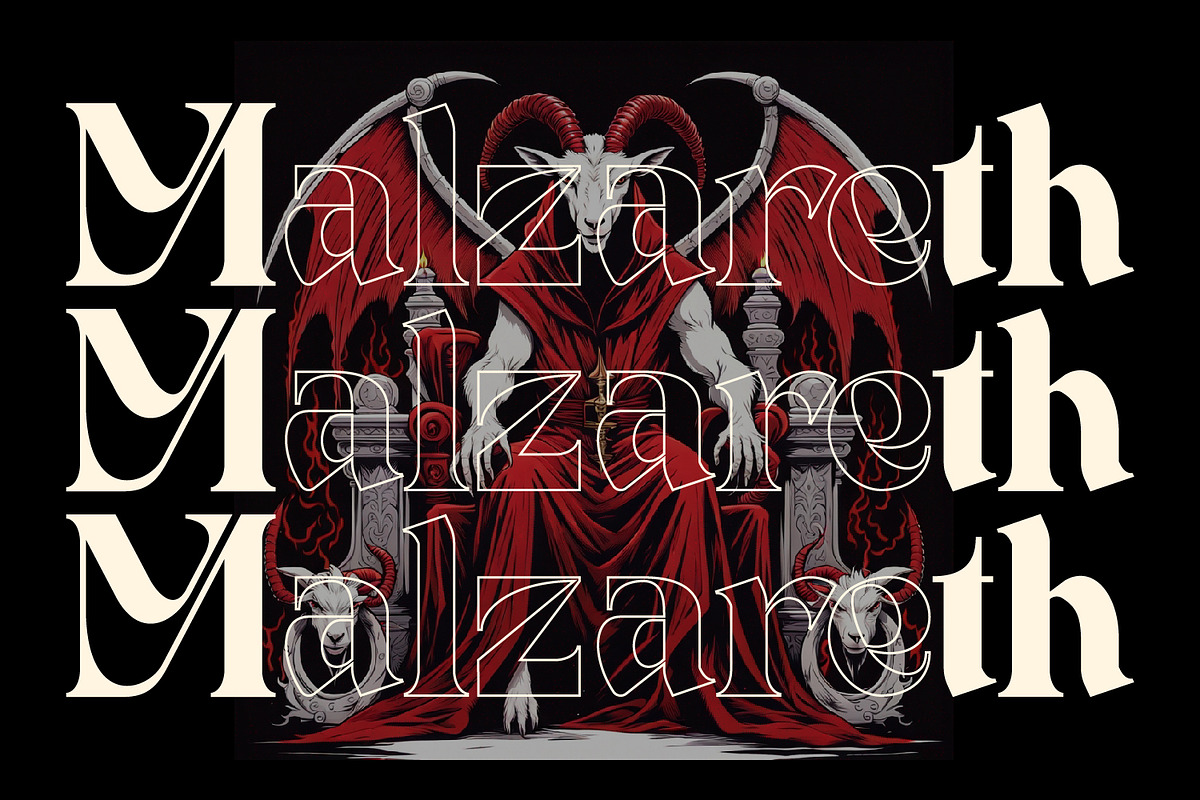 Mofaged - Serif Typeface Font, a Serif Font by Rishsketch (Photo 2 of 15)