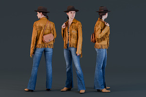 Fringe Charm Urban Cowboy Style Girl