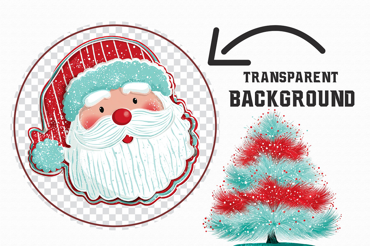 Cute Christmas Watercolor Clipart, an Illustration by Libby Wishes (Photo 3 of 7)