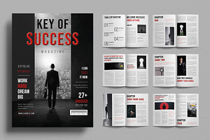 Business Magazine Template, a Magazine Template by ContestDesign
