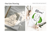 One Line Drawing Minimal Art, a Person Illustration by Dasha_D (Thumbnail 3 of 5)