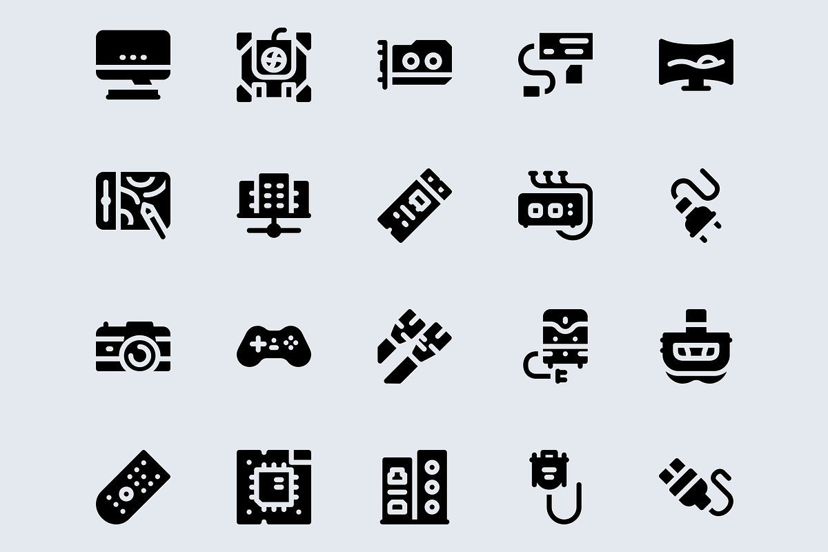 Computer Component Simple Solid Icon, a Solid Icon by TRDesignCreativeStud (Photo 4 of 4)