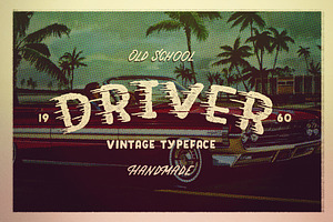 DRIVER Retro Action Typeface