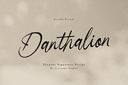 Danthalion Elegant Signature Script, a Script Font by gracetype_studio (Thumbnail 1 of 12)