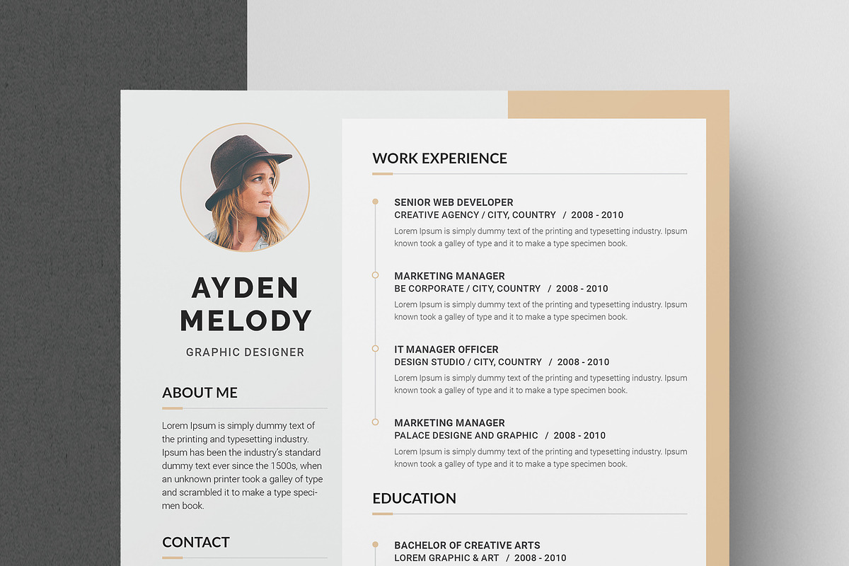 Resume/CV, a Resume Template by Brochure-Market (Photo 2 of 3)
