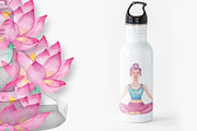 Watercolor Yoga Set, a Healthcare Illustration by Tabiti (Thumbnail 27 of 30)