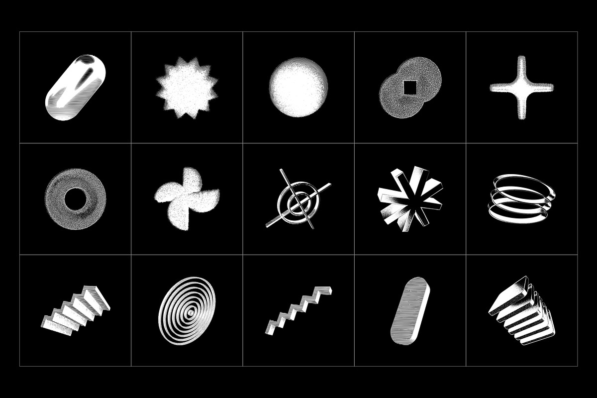 3D V3CTORS - 60 Geometric Vectors, an Object Graphic by assetpro.design (Photo 7 of 13)