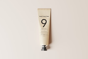 Used Cream Tube Mockups