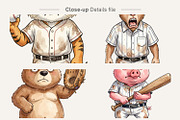 Sarcastic Animal Baseball, an Illustration by Artnoy (Thumbnail 4 of 8)