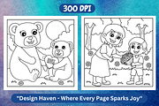 Cozy Mother's Day Coloring Book V-02, a Seasonal Illustration by Coco Bloom (Thumbnail 3 of 4)