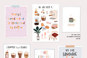 Coffee Lover & Coffeeshop Clipart, a Food Illustration by Ruslana Lubenets (Thumbnail 10 of 16)