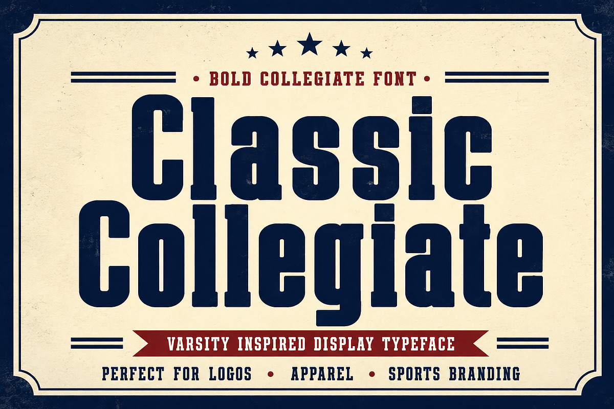 Classic Collegiate, a Slab Serif Font by Wow Magic (Photo 1 of 5)