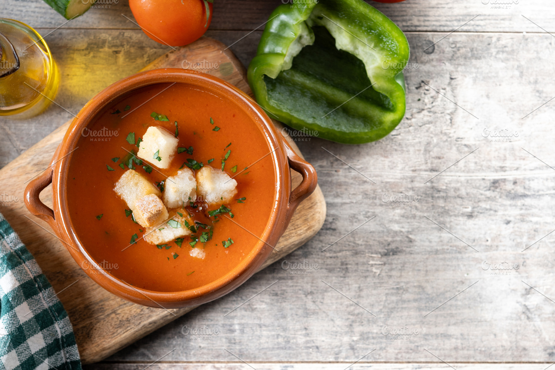 Traditional Spanish Gazpacho soup, a Food & Drink Photo by etorres69
