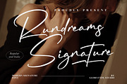 Rundreams Signature Modern Signature, a Script Font by Letterena Studios Script (Thumbnail 1 of 15)