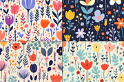 20 Seamless Floral Garden Patterns, a Pattern Graphic by Nordic Design (Thumbnail 8 of 9)