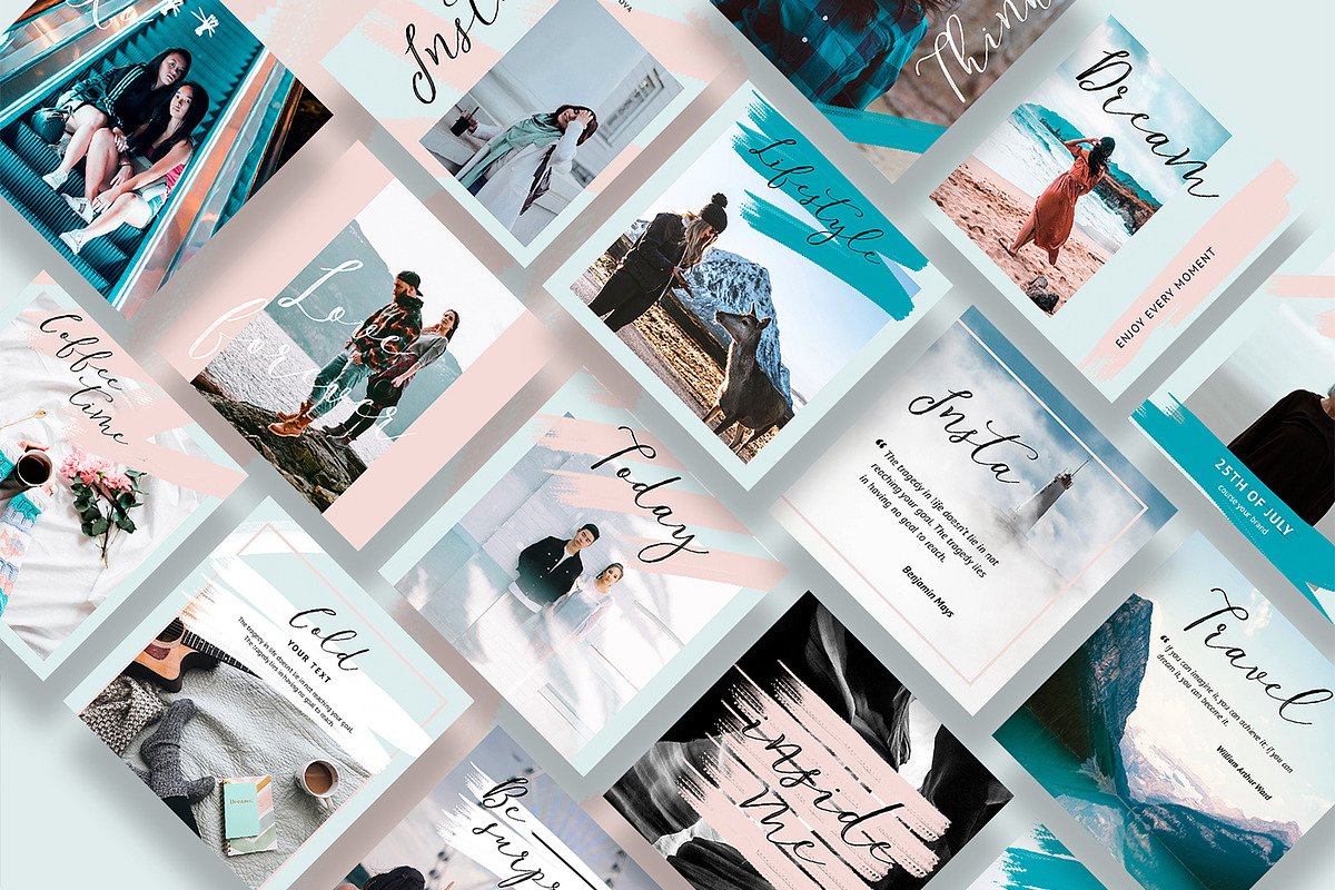 Lifestyle - Instagram post + stories, a Social Media Template by Digital Breath templates (Photo 4 of 5)