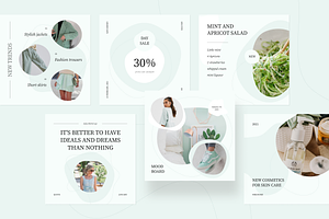 Selesta Mint Social Templates