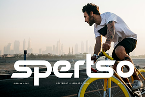 Spertso - Sports Font, a Sans Serif Font by Iqsiart Studio