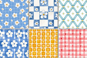 Retro Seamless Pattern Bundle, a Pattern Graphic by Black Bird Studio (Thumbnail 4 of 6)