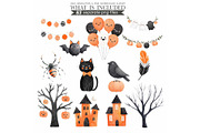 Halloween Duckling Watercolr Clipart, an Animal Illustration by CharmClipart (Thumbnail 9 of 9)